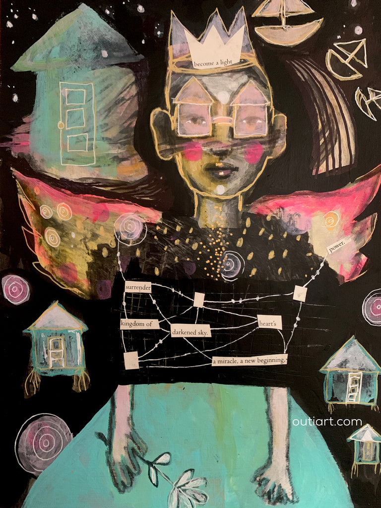 Kingdom of the Darkened Sky, original painting