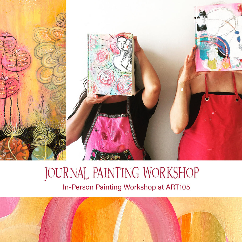 In-person Holiday JOURNAL Painting Workshop at ART 105