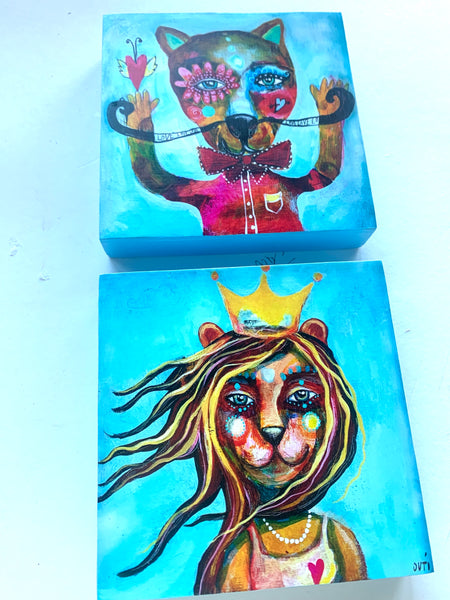 Love Storey, Part 1, print on wood