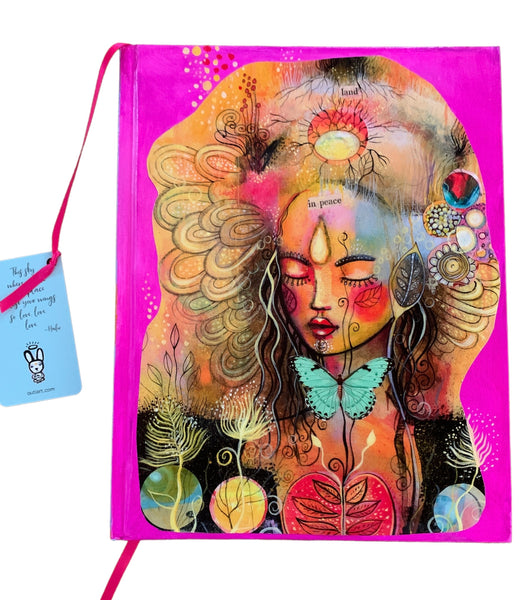 Land in Peace, hand-painted Journal