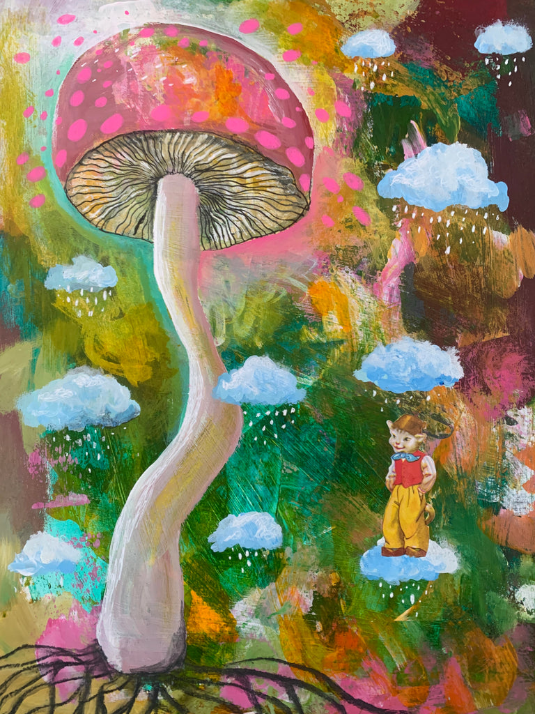 Outdoors, original painting.