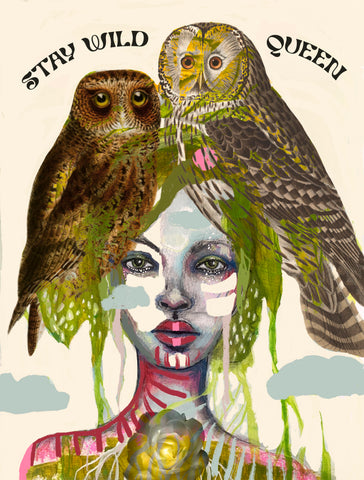 Stay Wild Queen, note card set