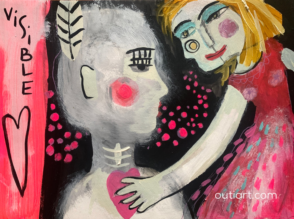 Visible Heart, original painting