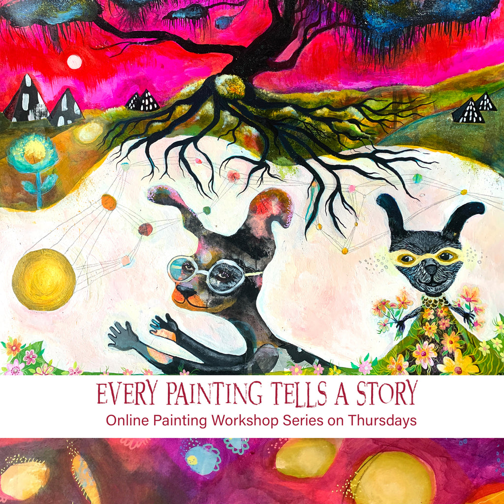 May 2024 Every Painting Tells a Story, Online Painting Workshop