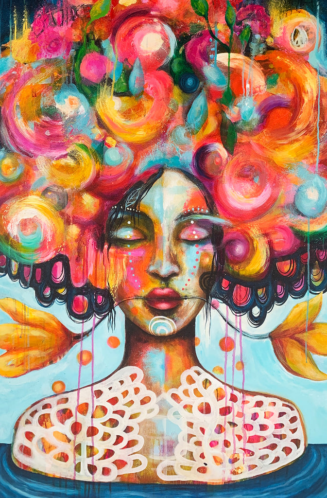 Where the Rainbow Gets Its Colors, small print on wood