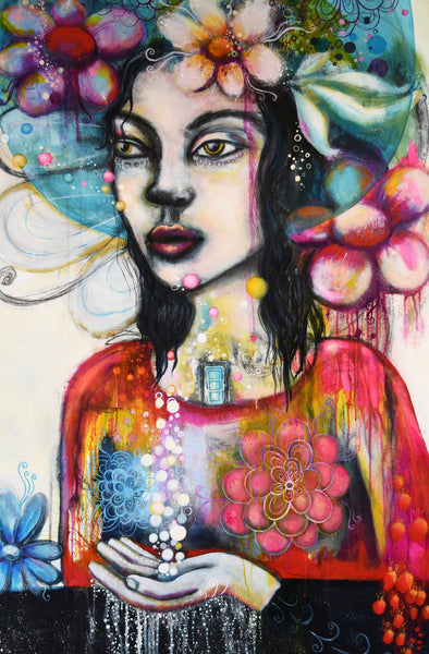 Alchemy, small print on wood