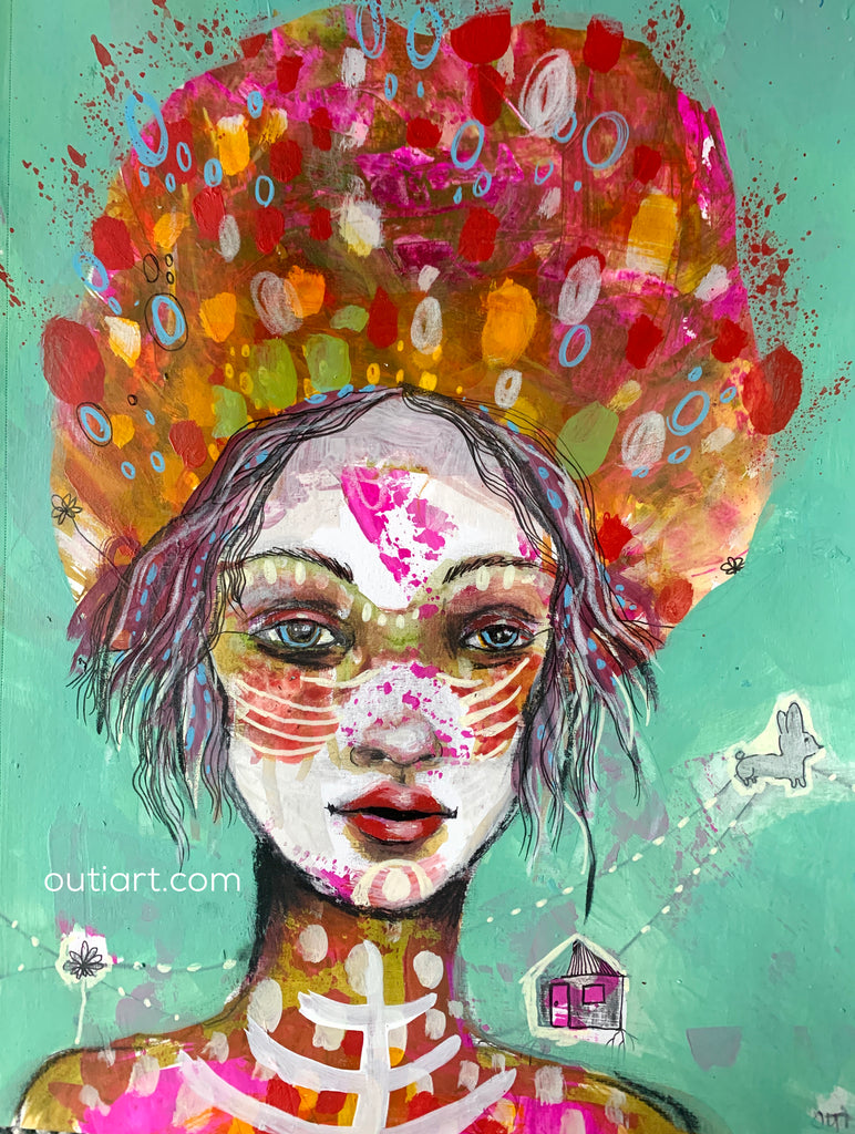 Crossroads, original painting.