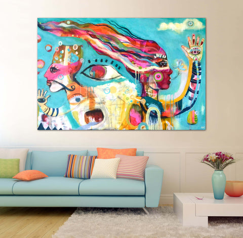 Using All Your Colors, original painting