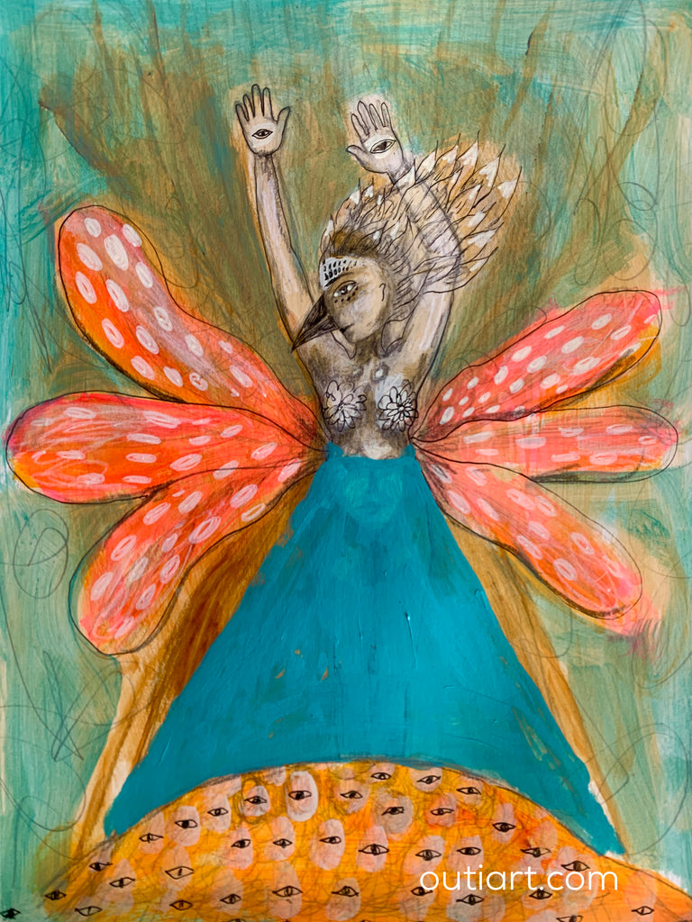 Open to Visions, original painting.