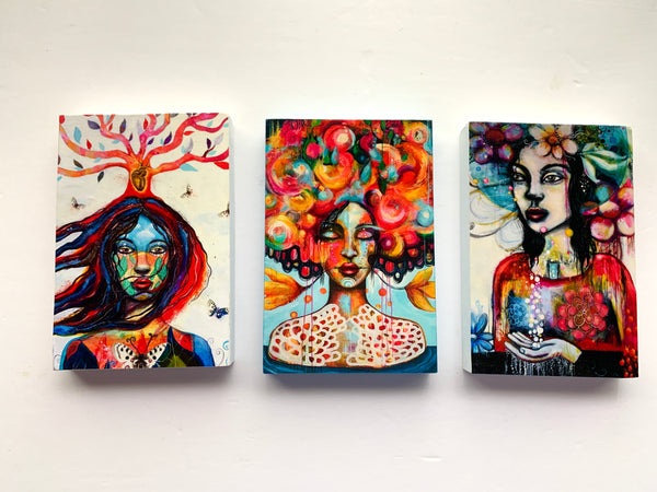 Alchemy, small print on wood