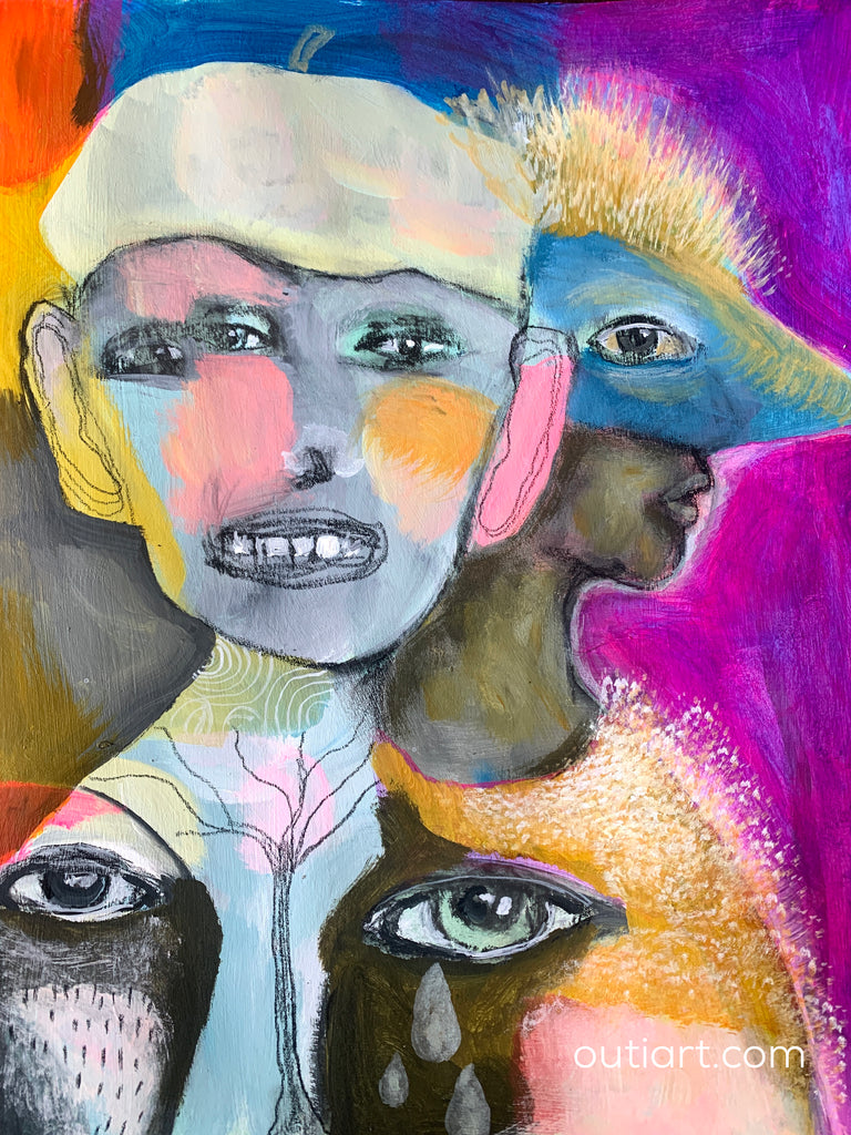 Pale Shade Of Pink, original painting.