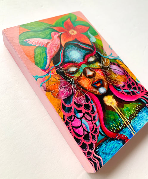 Abundant Soil, small print on wood