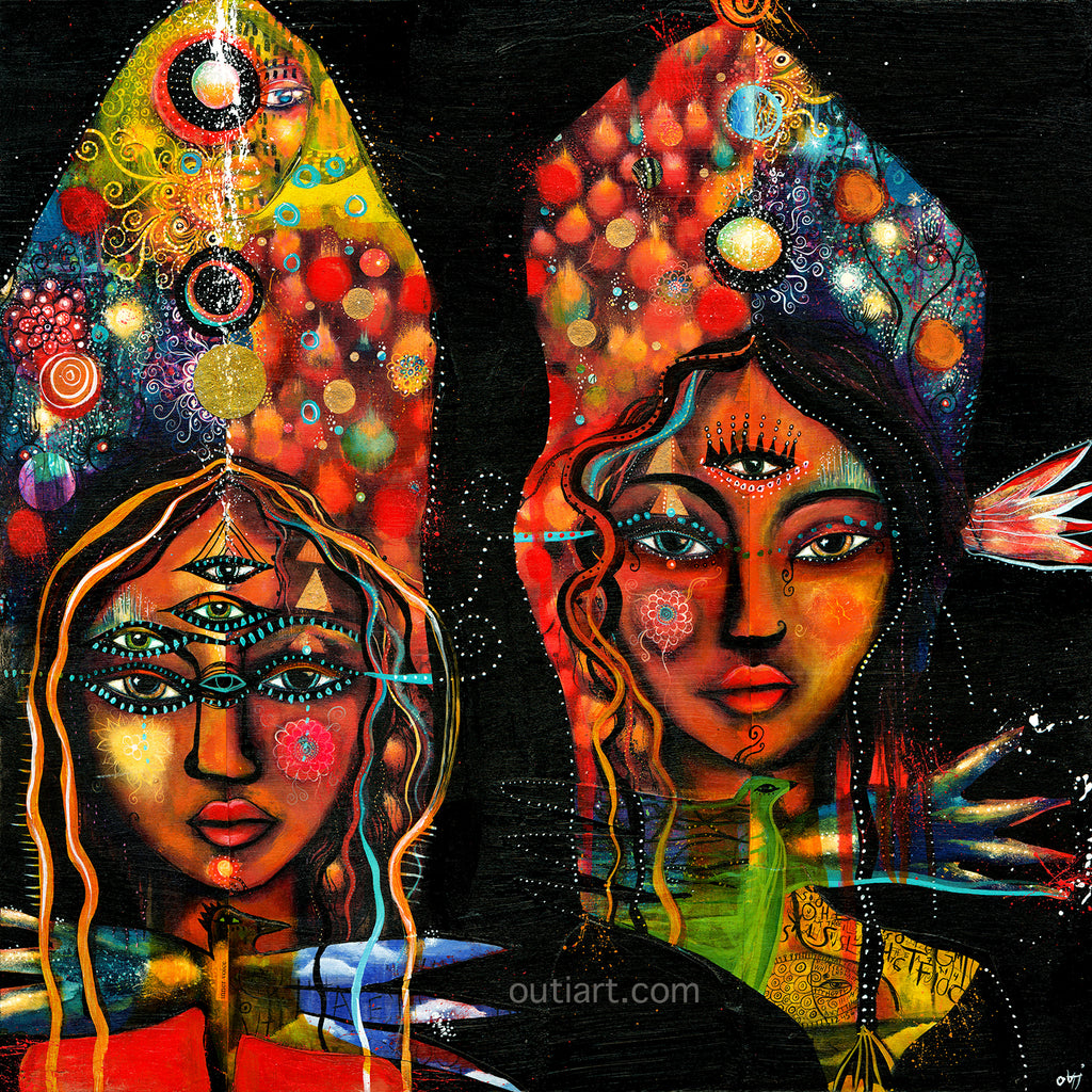 All Seeing Sisters, print