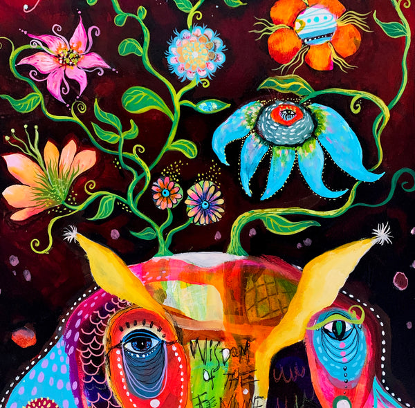 Blossoming Wisdom, art tile