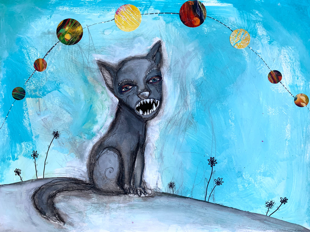 Many Moons in a Good Behavior, original painting.