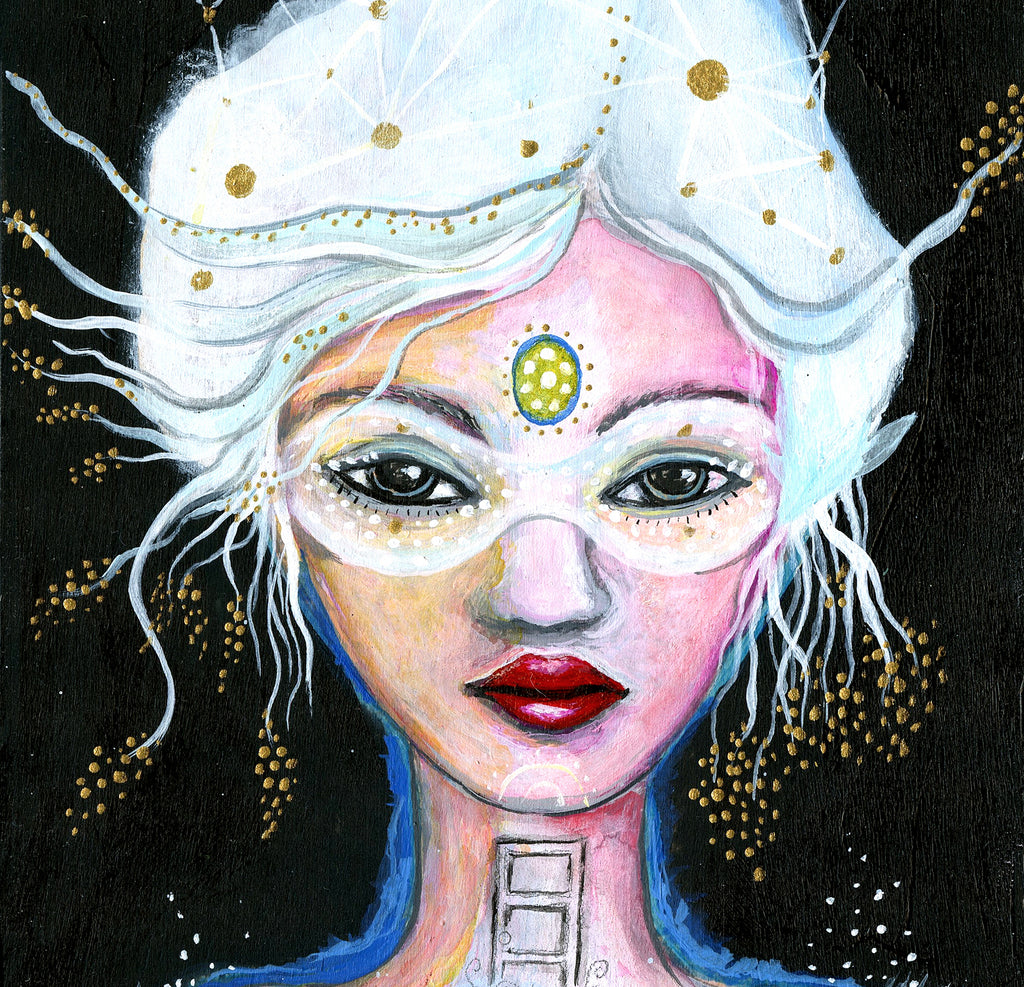 Queen of the Night Sky, art tile