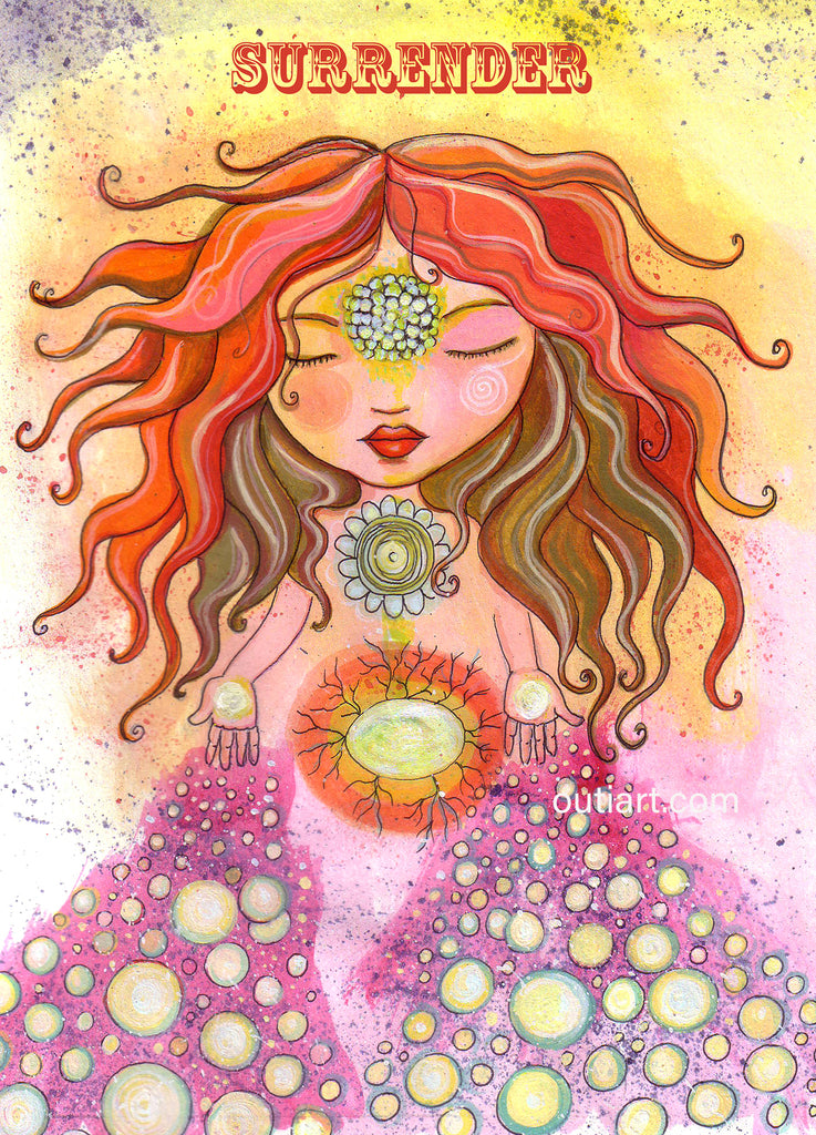 Surrender Oracle Card, print
