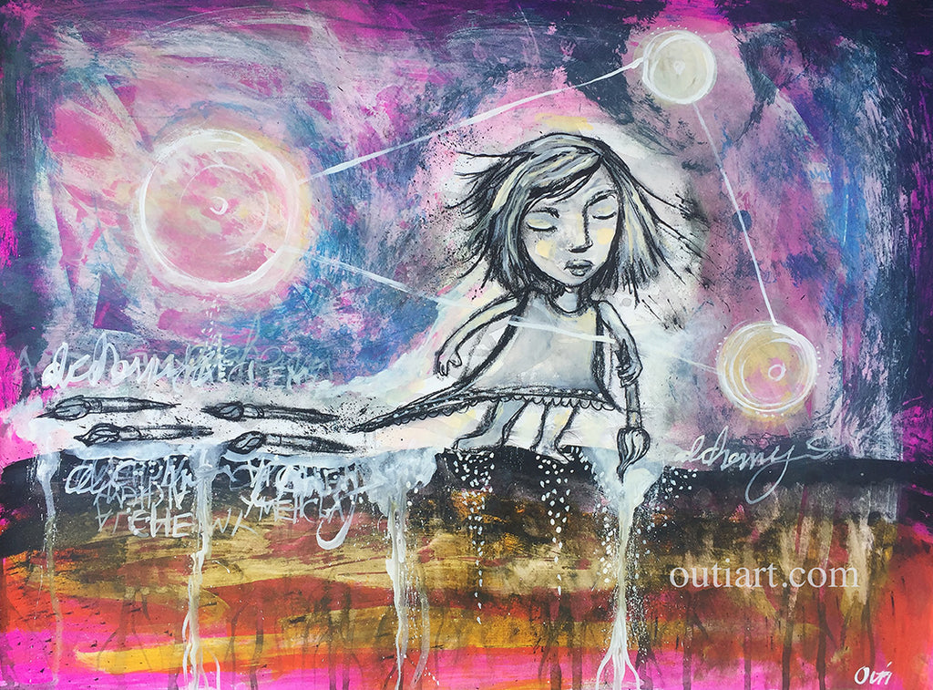 Alchemist, original painting.