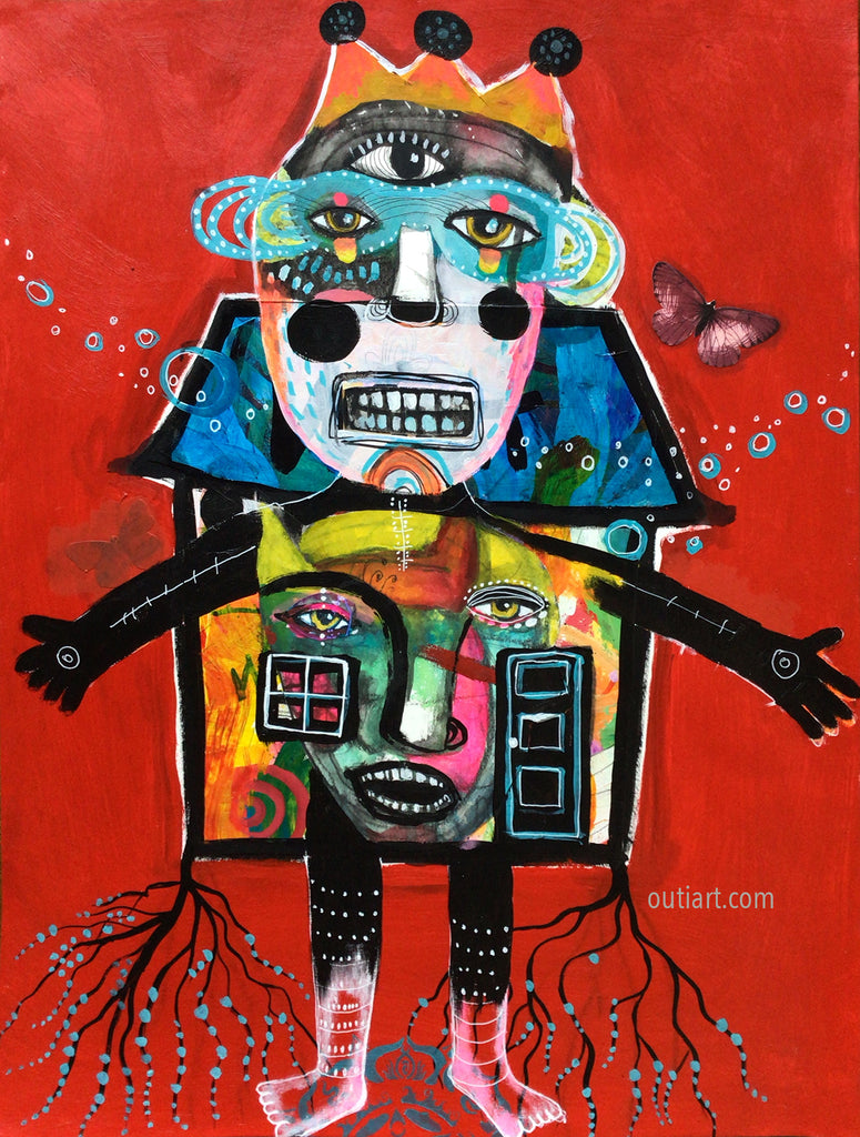 Beautiful Madhouse original painting.