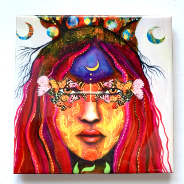 Butterfly Medicine, art tile