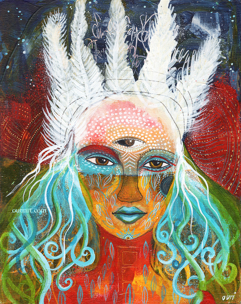 Daughter of the North and South, print
