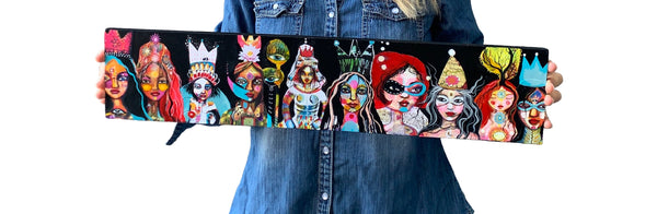 Meeting of the Council, Original Collage Painting