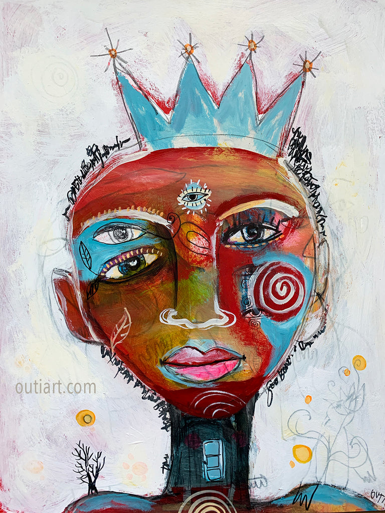 Gentle King, original painting.