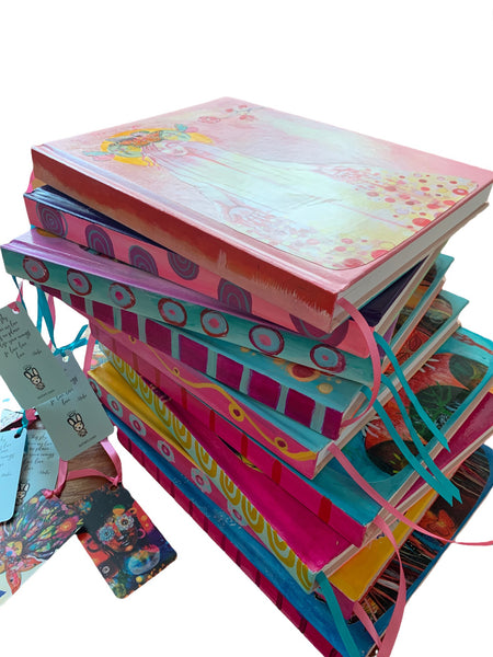 Blossoming, hand-painted Journal