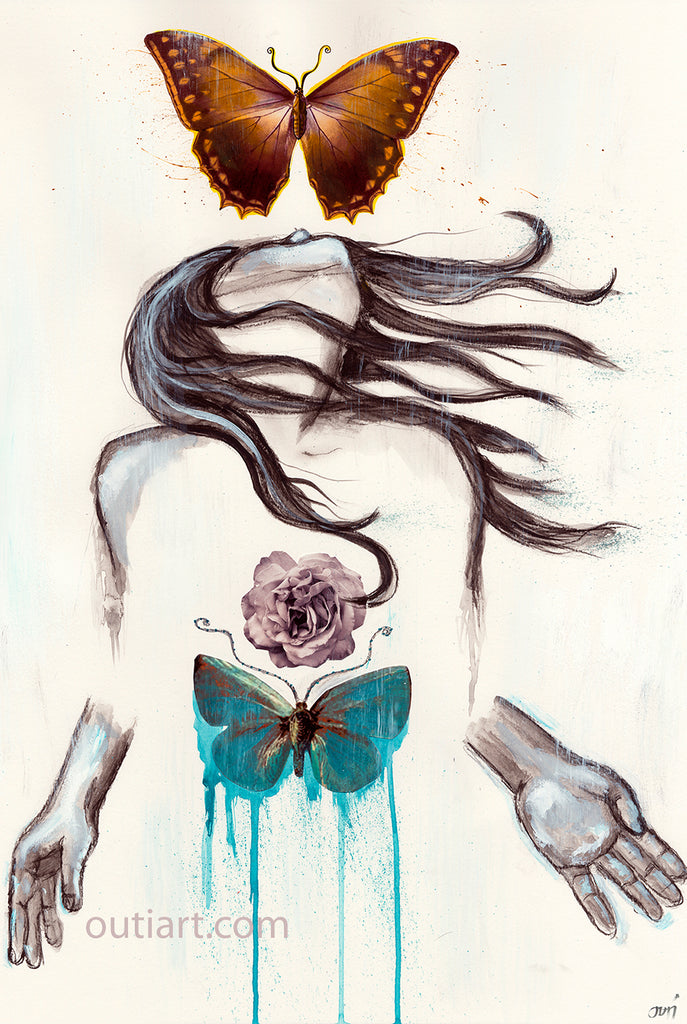 Let Me Feel You, small print on wood