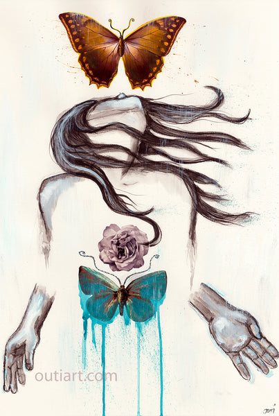 Let Me Feel You, small print on wood