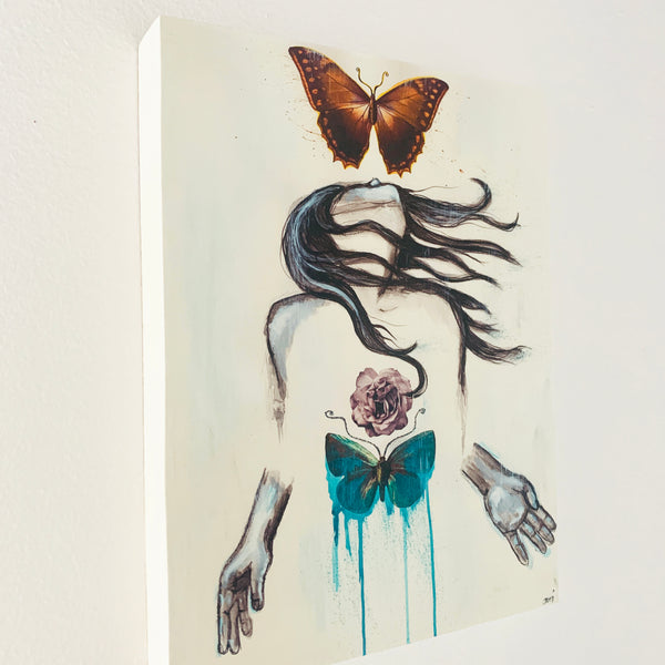 Let Me Feel You, print on wood