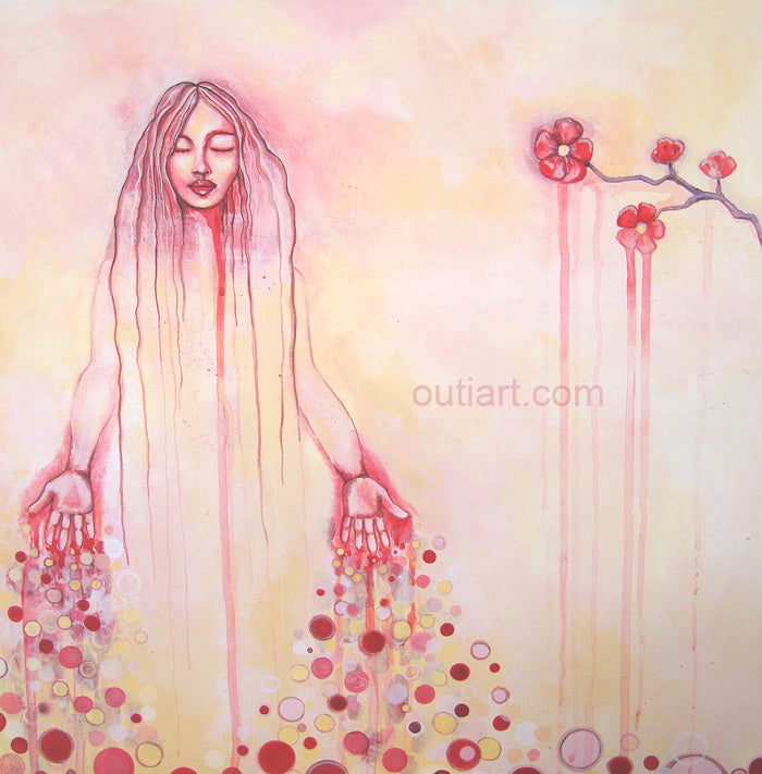 Letting go, art tile