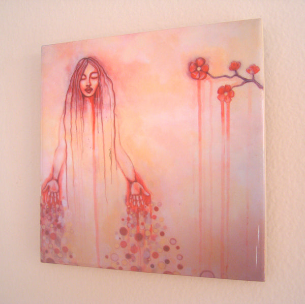 Letting go, art tile