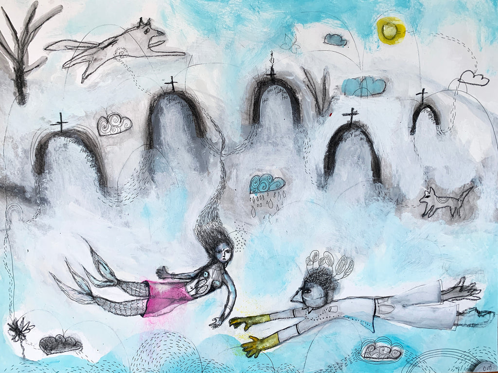 Love in the Time of Corona, original painting