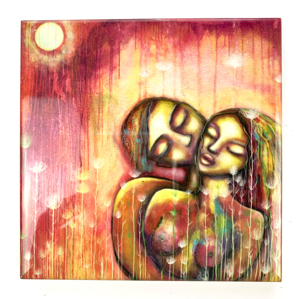 Lovers, art tile