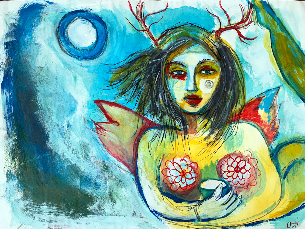 Night Fly, original painting.