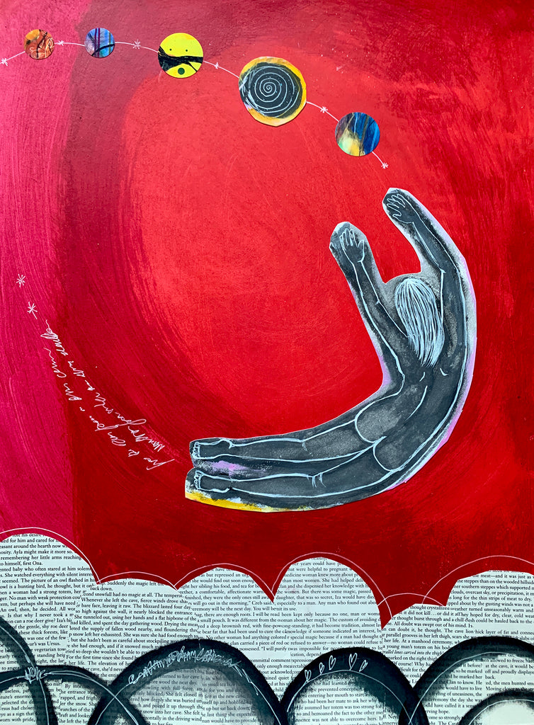 On My Way to Moon, original painting.