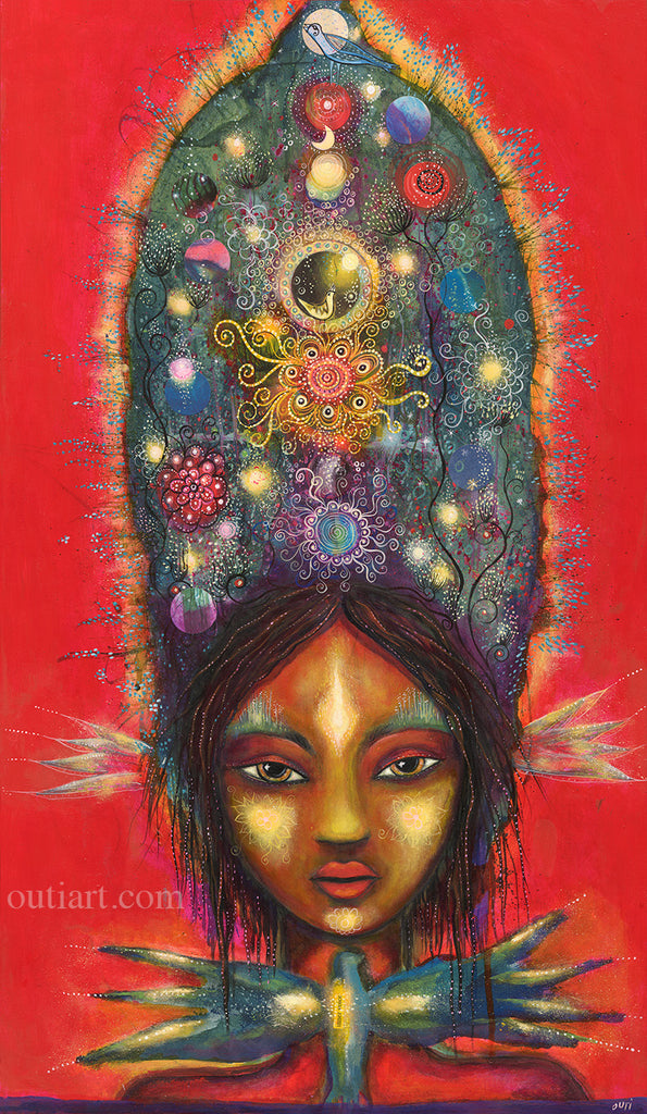 Receiving Wings, print