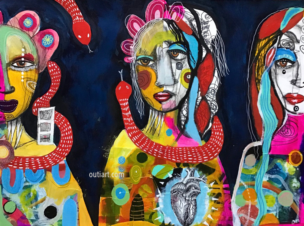 Tribe, original painting.