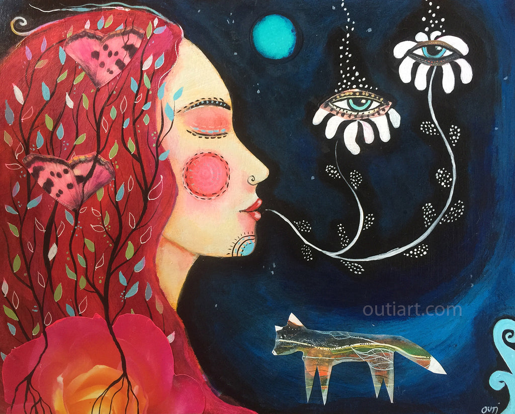 Visionary at Work, original painting