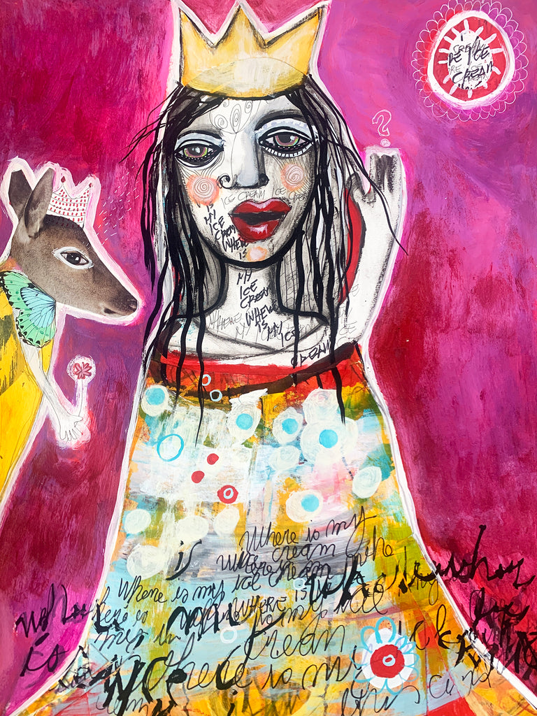 Where is My Ice-Cream?, original painting.