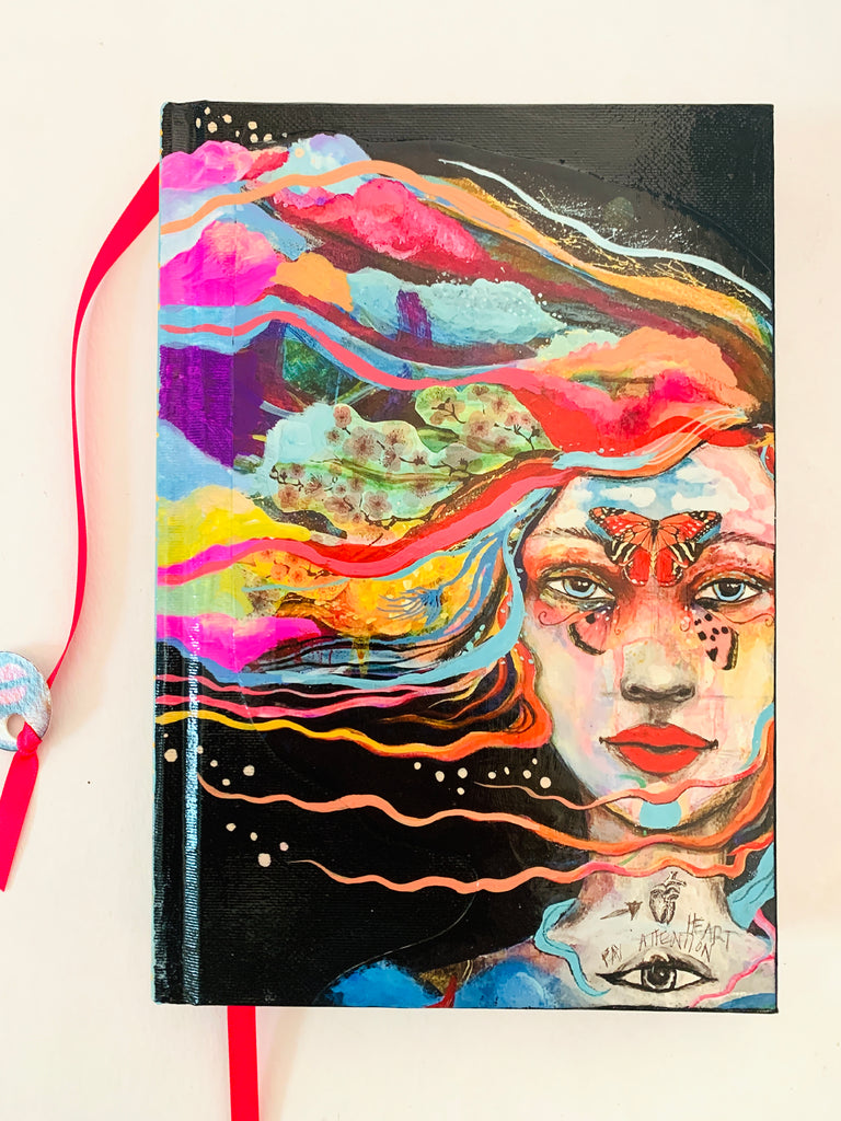 Whale of Desire, hand-painted Journal/Sketchbook