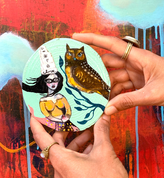 Land of Frienship, original mini painting