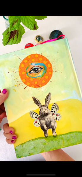 Truth Teller, Large size hand-painted Journal
