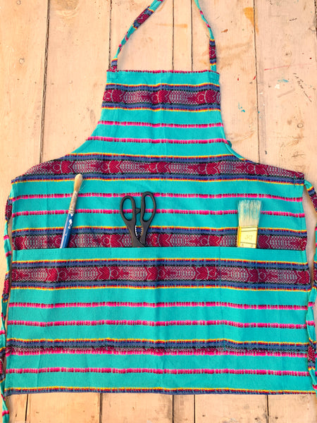 Apron Turquoise  Green