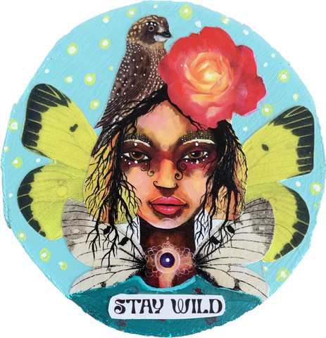Untamed, original mini painting