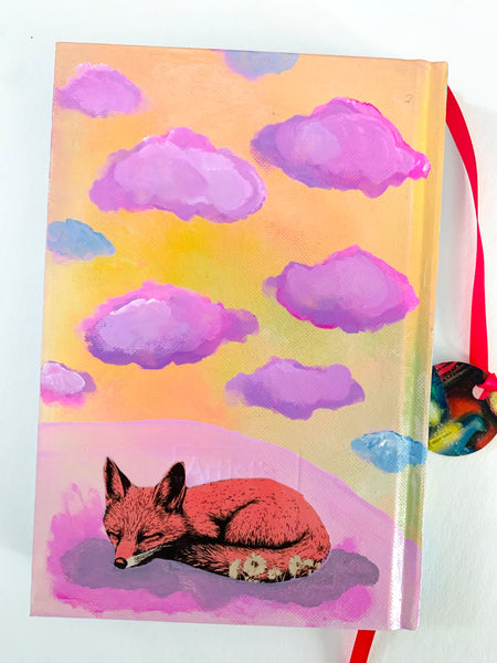 Listen, hand-painted Journal/Sketchbook