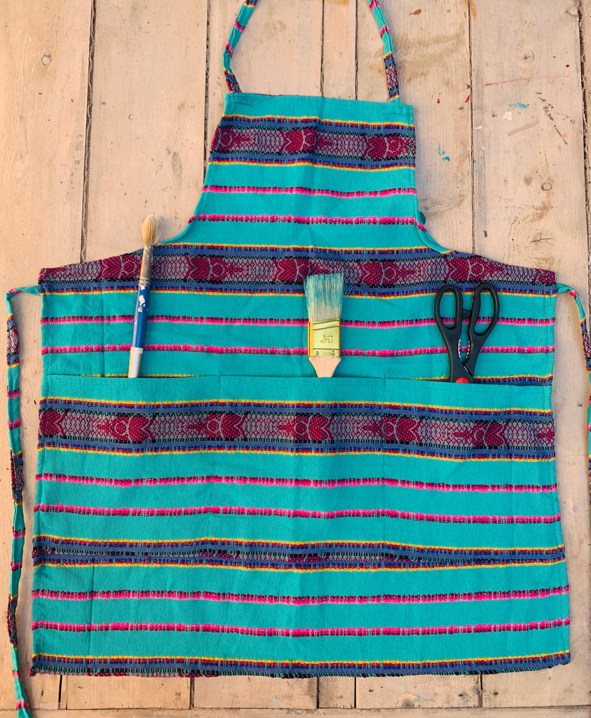 Apron Turquoise  Green