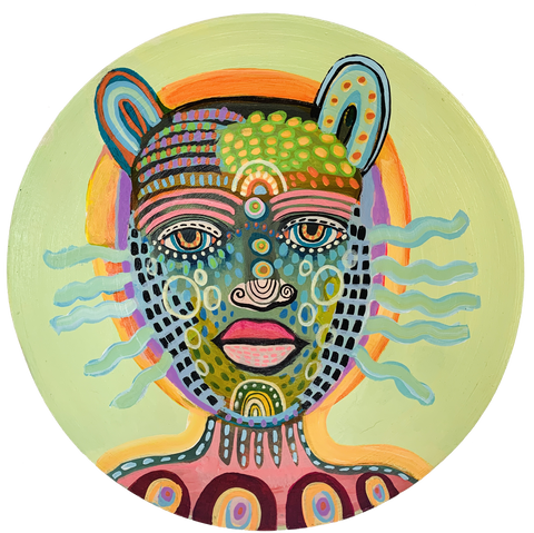 Cat Woman, original painting