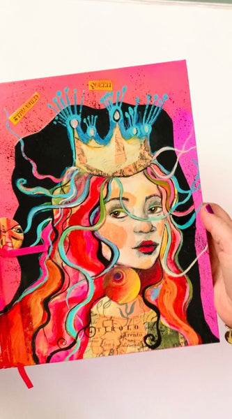 Sweet Wildness, Larger size Hand Painted Journal